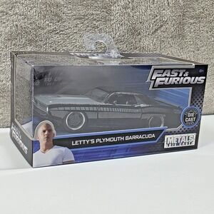 Letty's Plymouth Barracuda Fast & Furious Collectors Series Die-Cast 1:32 New